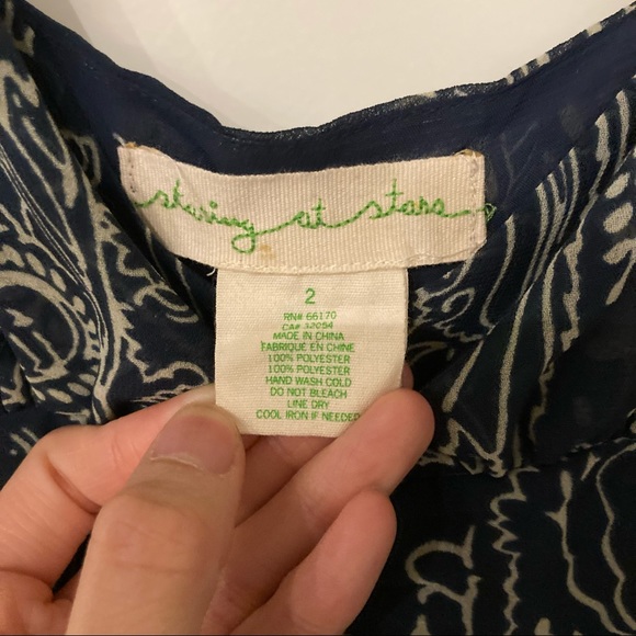 Dark blue pattern dress - Picture 5 of 5